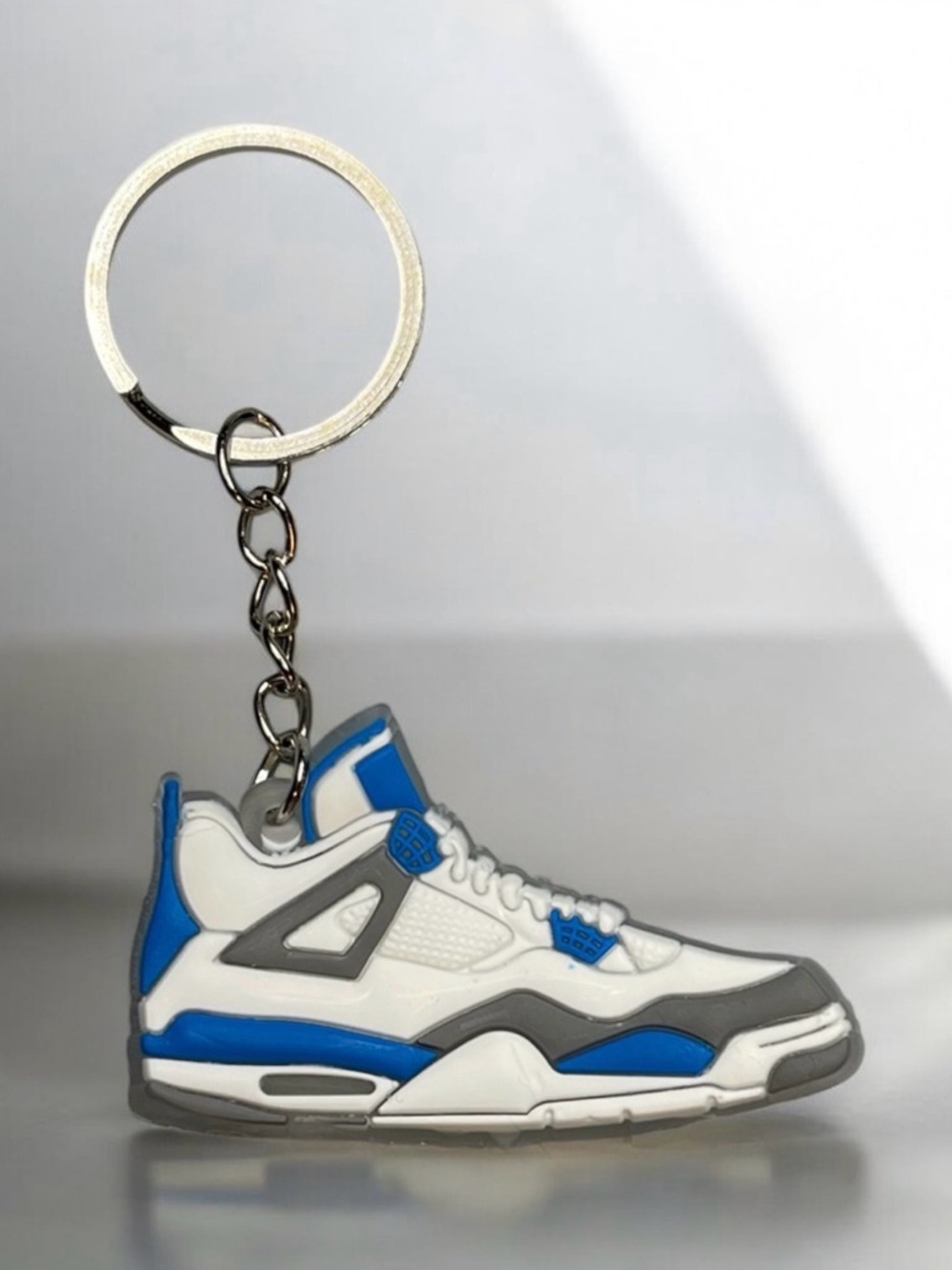 Nike Air Jordan 4 Retro "Military Blue" Sneaker Keychain